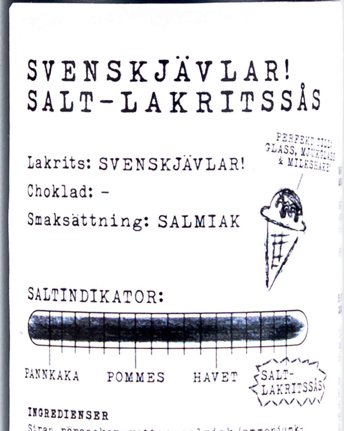 Svenskjävlar! Salt lakrissaus i gruppen Salt lakris hos Haupt Lakrits AB (100170190)
