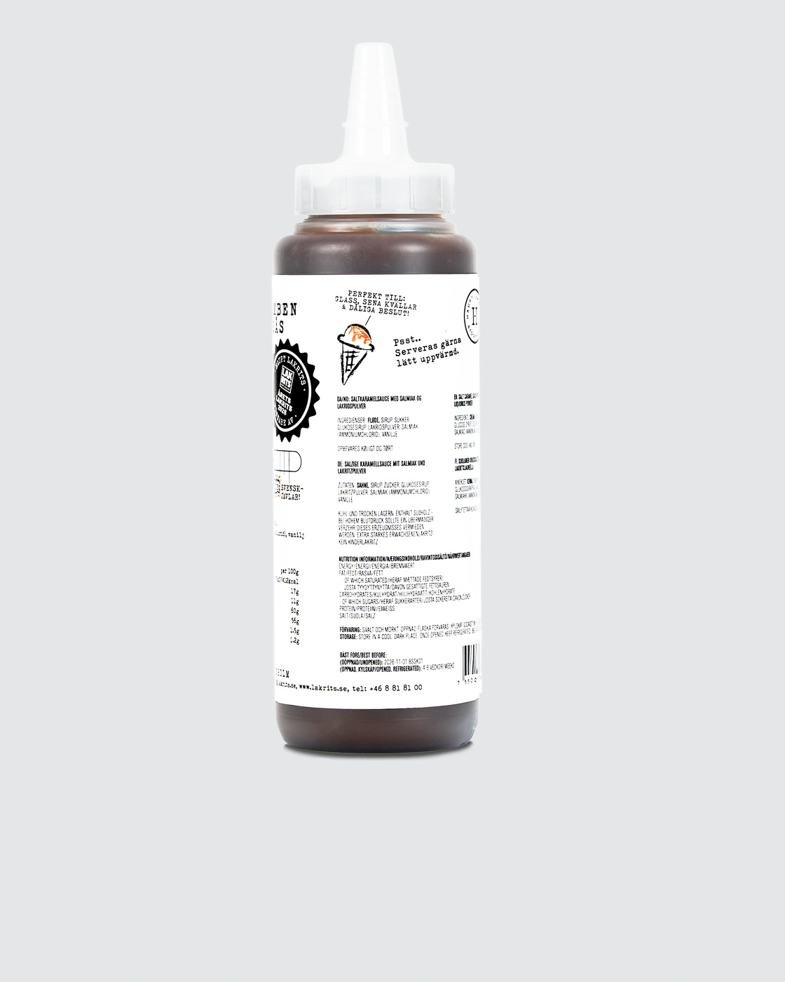 Salmiakbomben Salt Karamellsaus i gruppen / hos Haupt Lakrits AB (100170233)